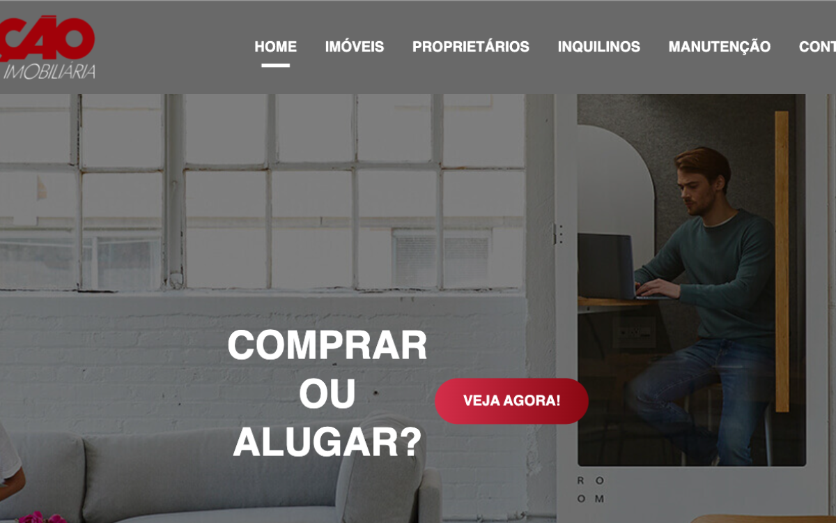 Site da Ação Imobiliária