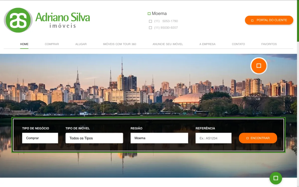 Site da Adriano Silva Imóveis