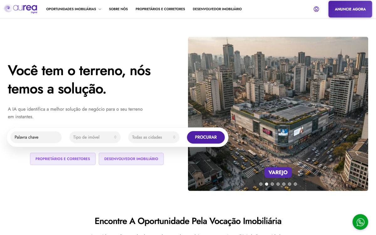 Site da Aurea Digital