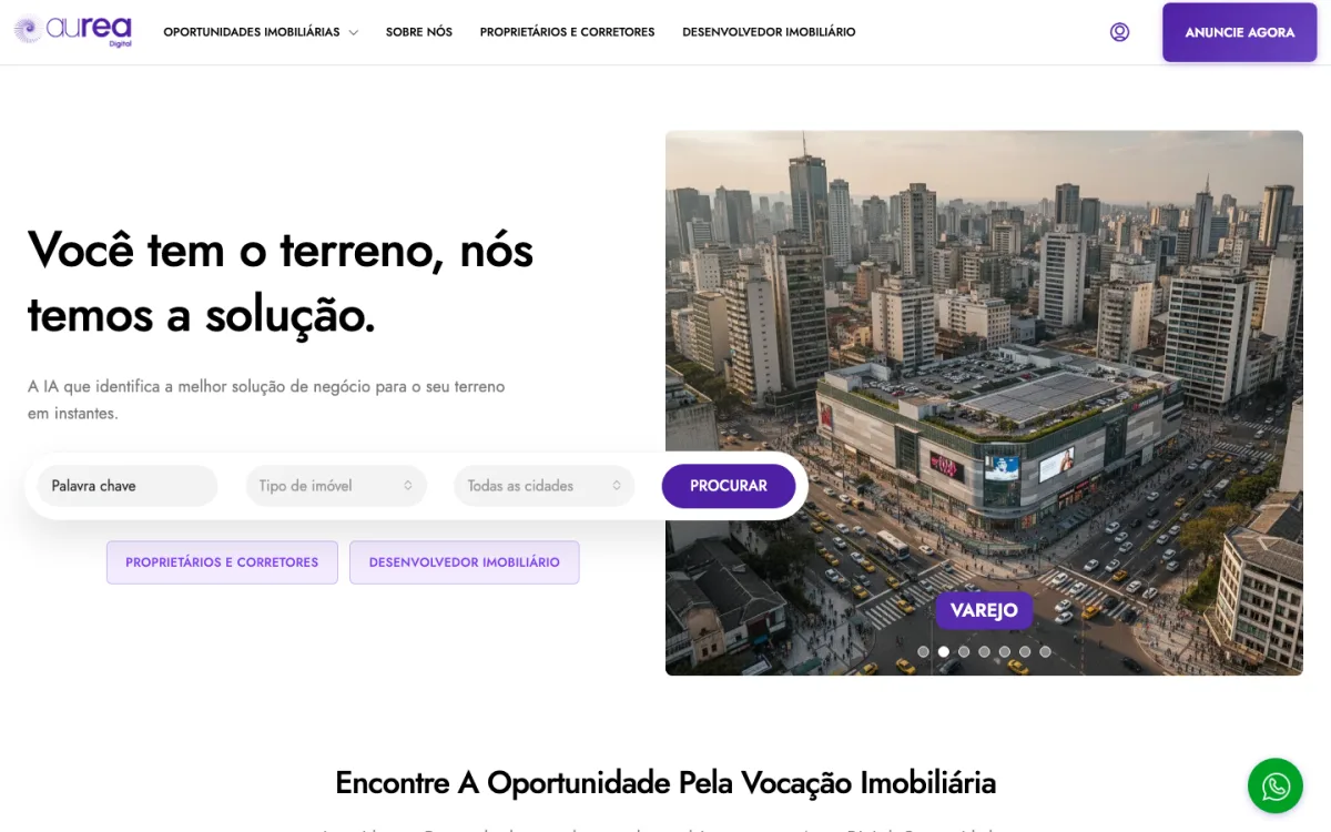 Site da Aurea Digital
