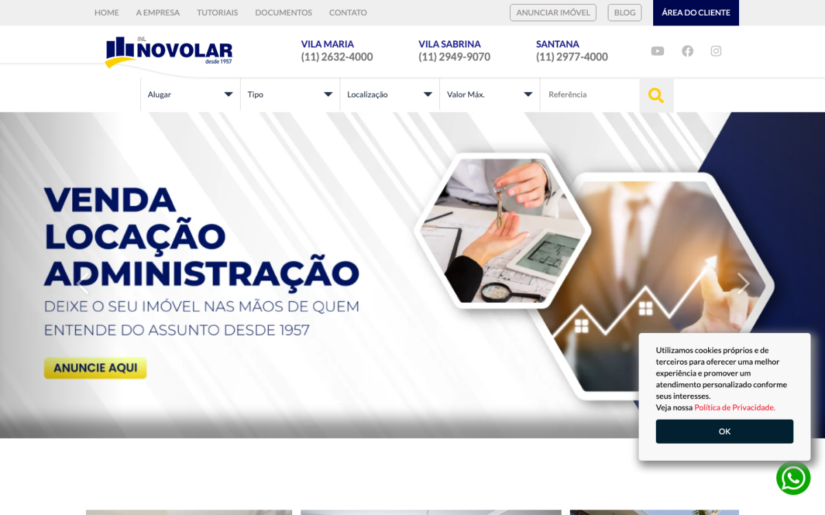 Site da INL Novolar