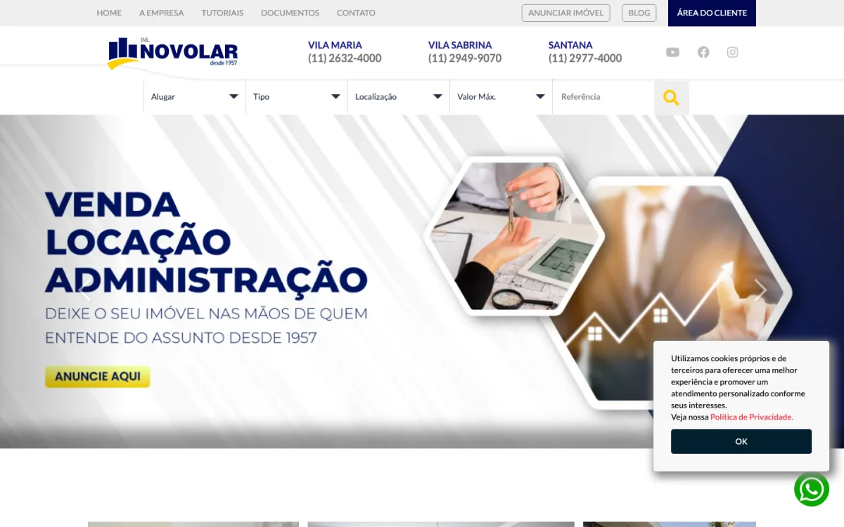 Site da INL Novolar