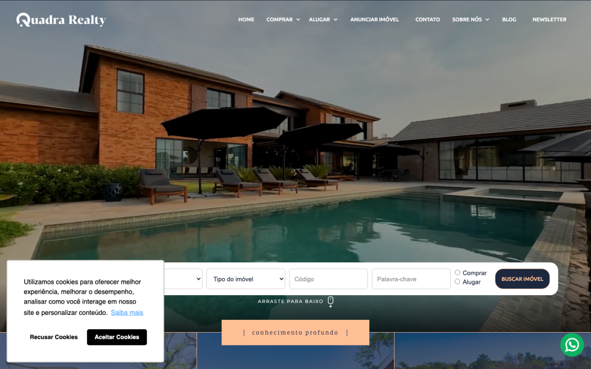 Site da Quadra Realty