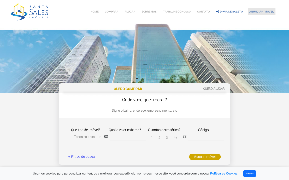 Site da Santa Sales