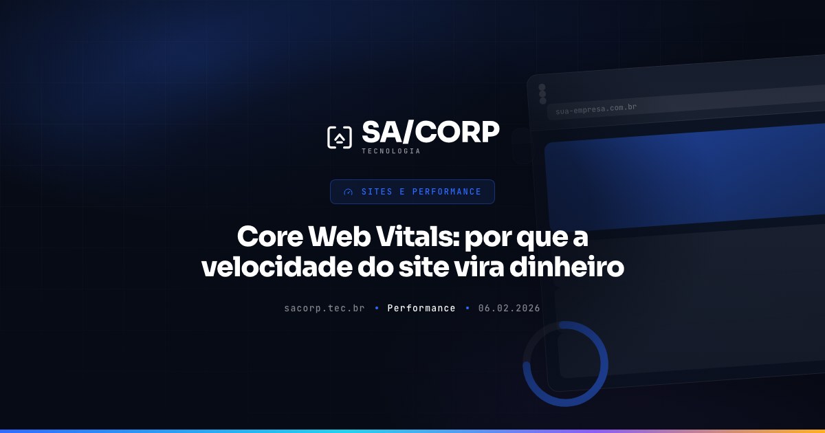 Core Web Vitals: por que a velocidade do site vira dinheiro