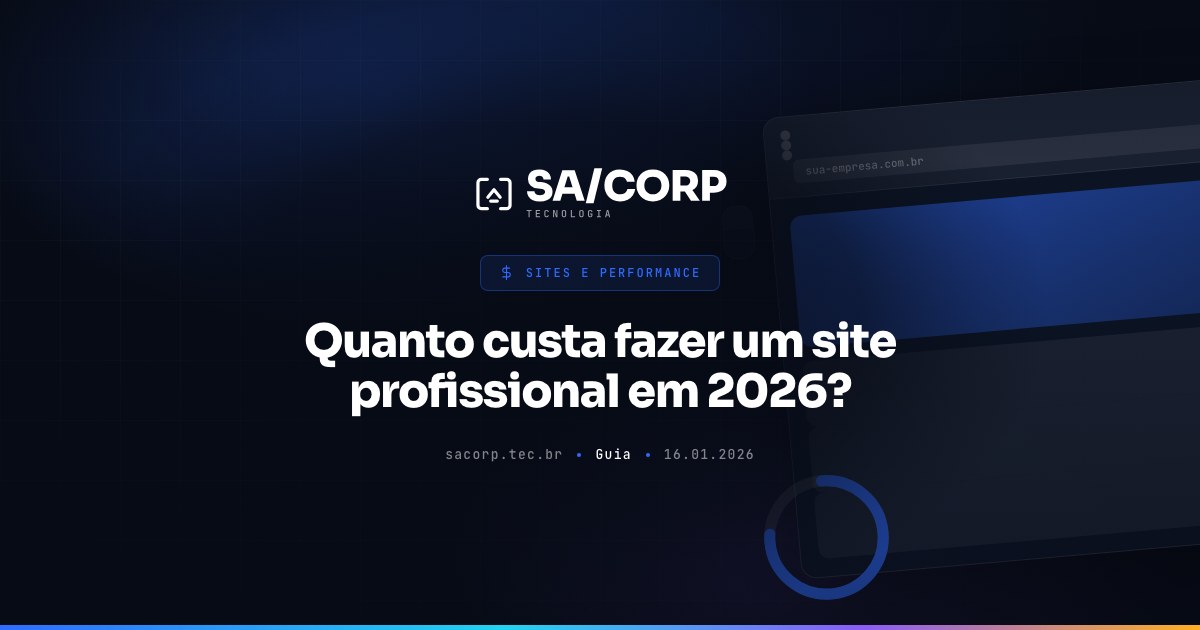 Quanto custa fazer um site profissional em 2026?