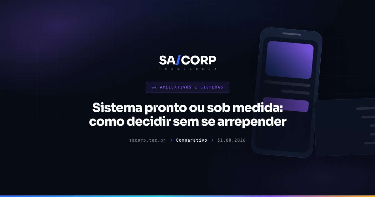 Sistema pronto ou sob medida: como decidir sem se arrepender